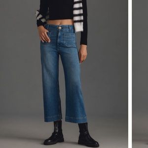 Anthropologie Maeve The Collette Cropped Wide Leg Jeans